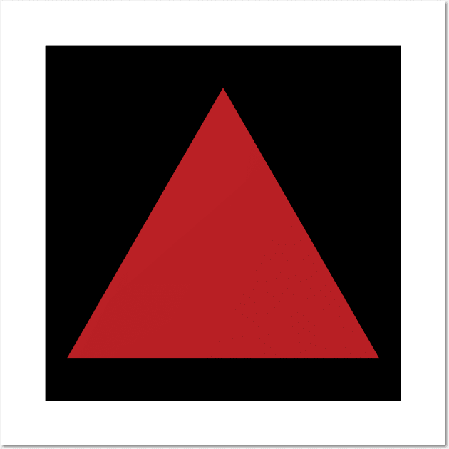 Red triangle Wall Art by AliciaZwart